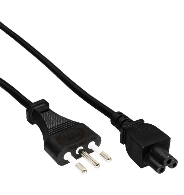 Cable de poder tipo Mickey a 3 en linea 1.5 m- Anbyte